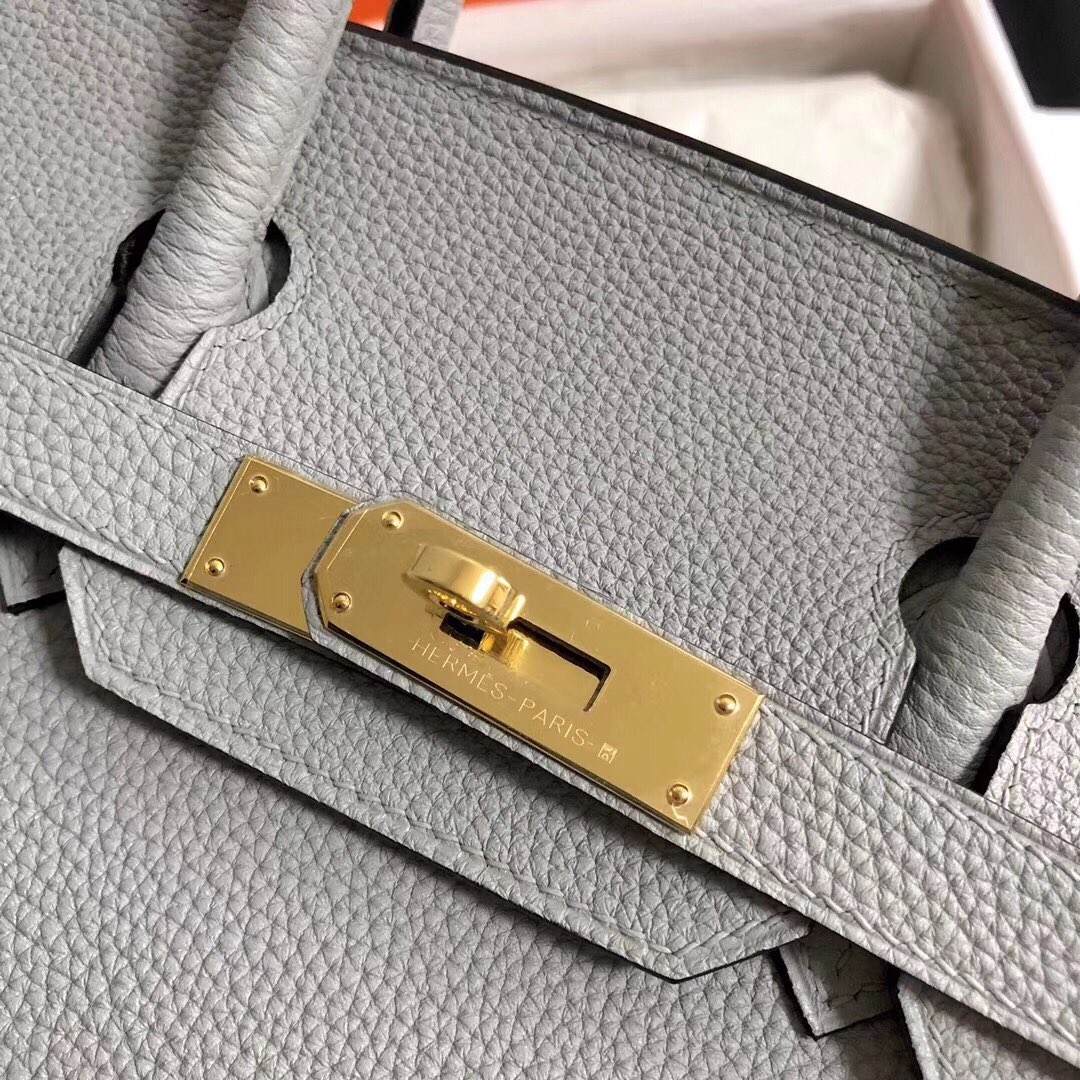 Hermes Birkin 35CM Togo Leather Handbag Grey